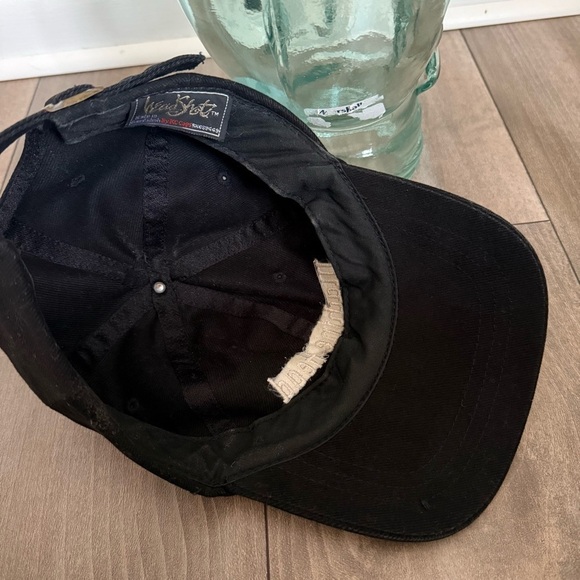 Vtg 90s Y2K Machine Head band adjustable baseball cap black o/s thrash metal - Picture 3 of 3